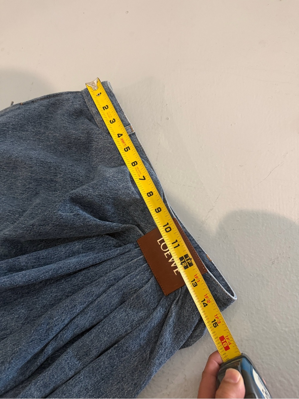 AUTH Loewe Gathered Waist Jeans Size 38 - Picture 10 of 10
